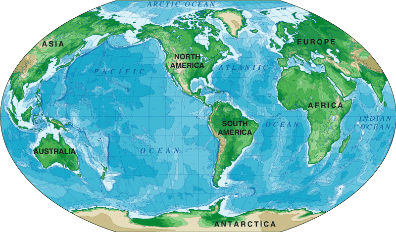 the world map equator