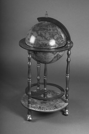 antique world globe