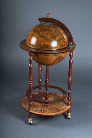 antique world globe