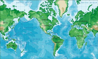 world map mercator projection